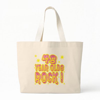 48 Year Olds Rock! (Pink) Tote Bag by TShirtDotCom