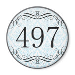 497 Area Code Magnet