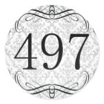 497 Area Code Sticker