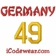 49 Germany Embroidered Hooded Sweatshirt