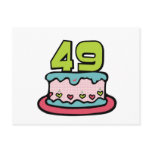 49 Year Old Birthday Cake Post Card