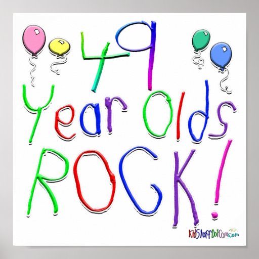 49 year Olds Rock ! Print