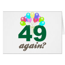 49th Birthday Gifts / Souvenits Greeting Card