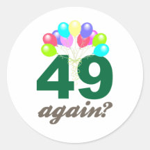 49th Birthday Gifts / Souvenits Sticker