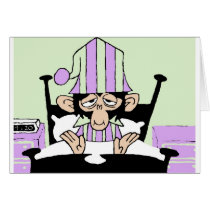 4:20 Monkey Greeting Card