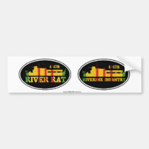 4/47th Riverine Infantry Euro-Sticker Pair Bumper Stickers