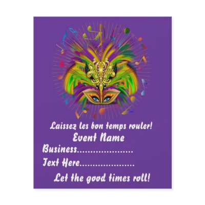 4.5" x 5.6" Party Time Creatives Mardi Gras by MardiGrasLouisiana