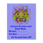 4.5" x 5.6" Party Time Creatives Mardi Gras Flyer Design