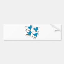 4 Calling Birds Bumper Stickers