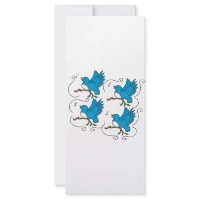4 Calling Birds Rack Cards by BrandyHouse