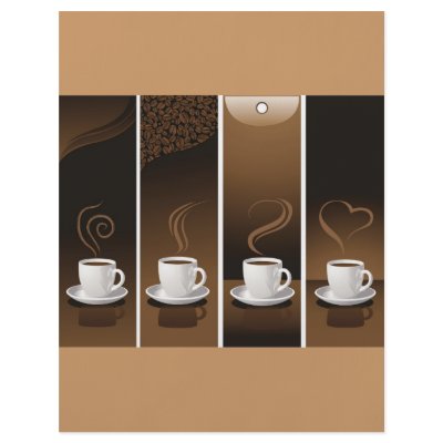 4 Coffee Cups in vector by CreativeColours