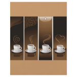 4 Coffee Cups in vector flyers