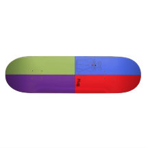 4 Colors On Deck Custom Skateboard