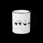 4 Cute Swirly Coffee Mugs mugs