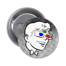 4-D Kid Pinback Button