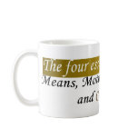 4 essenical ellements coffee mug