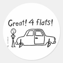 4 Flats Sticker