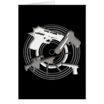 4 Guns Greeting Cards