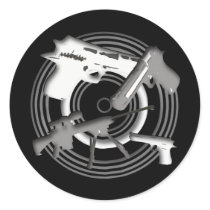 4 Guns Sticker