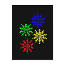 4 Ice Crystals Postcards