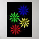 4 Ice Crystals posters