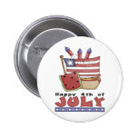 4 juillet heureux badges avec agrafe