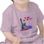 4 juillet heureux t-shirts