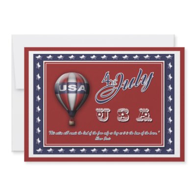 4 July "Independence day" party CUSTOMIZABLE Personalized Announcements by mensgifts
