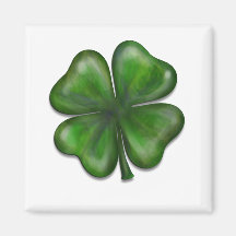4 leaf clover fridge magnet