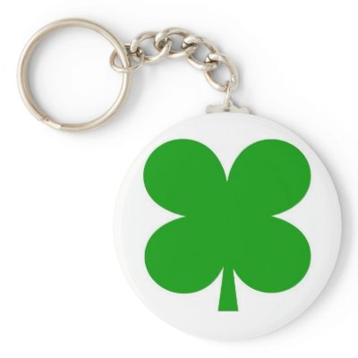 4 leaf clover keyring key chain by freepaganpages