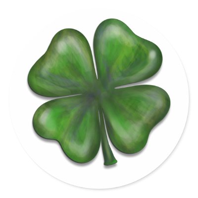 4 leaf clover stickers by stiingya