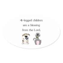 4-legged children are a blessing (pic) stickers