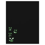 4 Lit Jack-O-Lanterns - Green