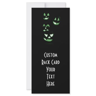 4 Lit Jack-O-Lanterns - Green by VoXeeD