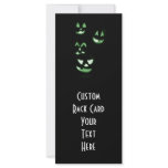 4 Lit Jack-O-Lanterns - Green rack cards