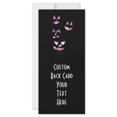 4 Lit Jack-O-Lanterns - Pink by VoXeeD