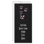 4 Lit Jack-O-Lanterns - Pink rack cards
