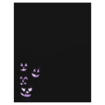 4 Lit Jack-O-Lanterns - Purple