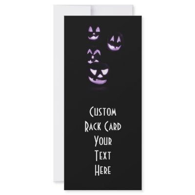 4 Lit Jack-O-Lanterns - Purple by VoXeeD