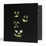 4 Lit Jack-O-Lanterns - Yellow Binders