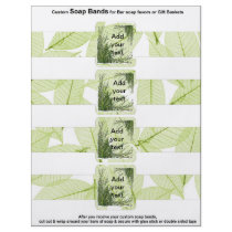4 per sheet Bar Soap Band Leaves Paper Party Favou