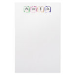 4 seasons in Japanese - black text stationery