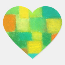 4 Seasons Spring Heart Sticker