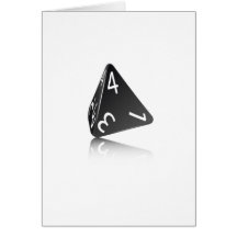 4-sided Die Greeting Cards