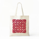 4 square-red glass tote bags