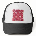 4 square-red glass hat
