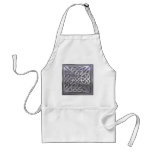 4 square-silver apron
