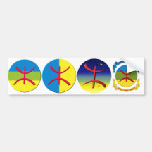 4 stickers carosserie automobile berbere amazigh bumper stickers