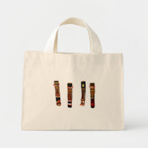 4 tikis tote bags