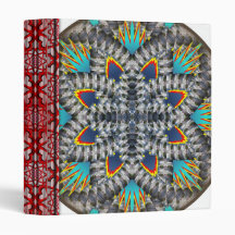 4 Waves Illusion Round 3 Ring Binders